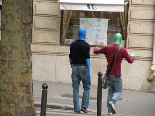  Etranges créatures bleue et verte